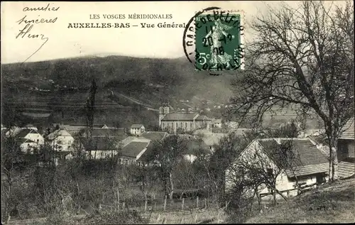 Ak Auxelles Bas Territoire de Belfort, Vue générale