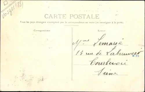 Ak Auxelles Bas Territoire de Belfort, Vue générale