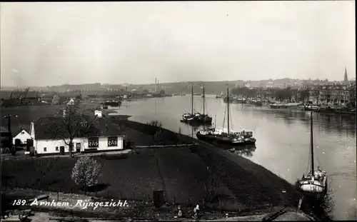 Foto Ak Arnhem Gelderland Niederlande, Rijngezicht