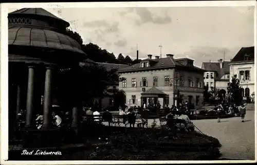 Foto Ak Lázně Libverda Bad Liebwerda Region Reichenberg, Platz