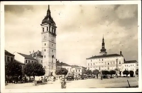 Ak Vyškov Wischau Südmähren, Ringplatz, Namesti