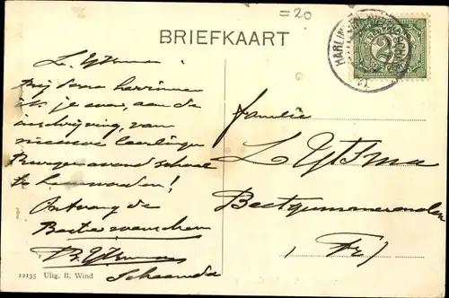 Ak Scheemda Oldambt Groningen, Oosterstraat