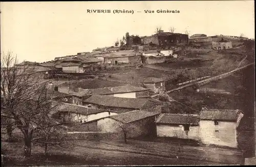 Ak Riverie Rhône, Vue generale