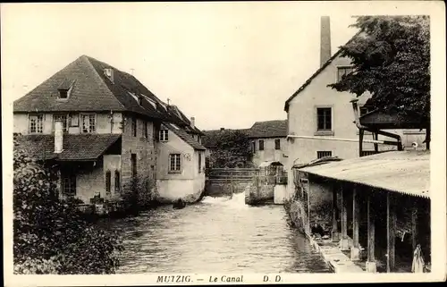 Ak Mutzig Elsass Bas Rhin, Le Canal