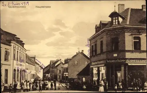 Ak Quierschied im Saarland, Hauptstraße, Modewarenhandlung