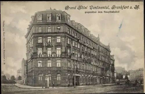 Ak Frankfurt am Main, Grand Hotel Continental am Hauptbahnhof