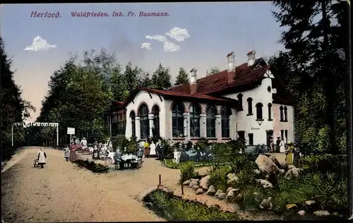 Ak Herford in Westfalen, Gasthaus Waldfrieden