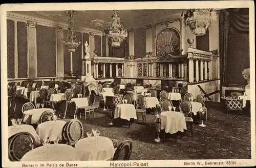 Ak Berlin Mitte, Metropol Palast, Innenansicht, Behrenstraße 53, Palais de Danse