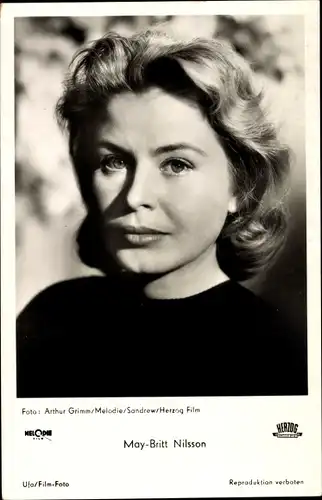 Ak Schauspielerin May Britt Nilsson, Portrait
