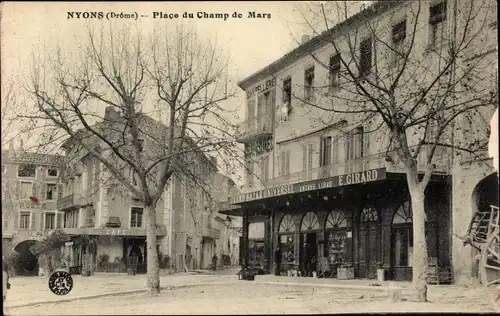 Ak Nyons Drôme, Place du Champ de Mars