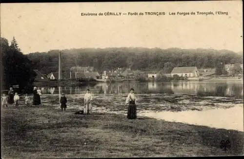 Ak Cérilly Allier, Foret de Troncais, les Forges de Troncais, l'Etang