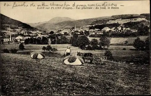 Ak Raon sur Plaine Lothringen Vosges, Vue generale