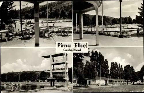 Ak Pirna an der Elbe, Geibeltbad