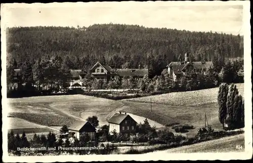 Ak Hohenstein Ernstthal Landkreis Zwickau, Bethlehemstift und Frauengenesungsheim Hüttengrund