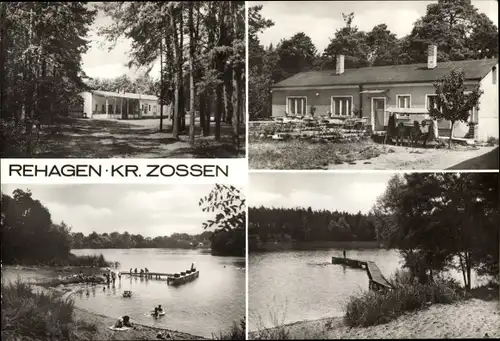 Ak Rehagen Klausdorf am Mellensee, Am See, Ferienheim