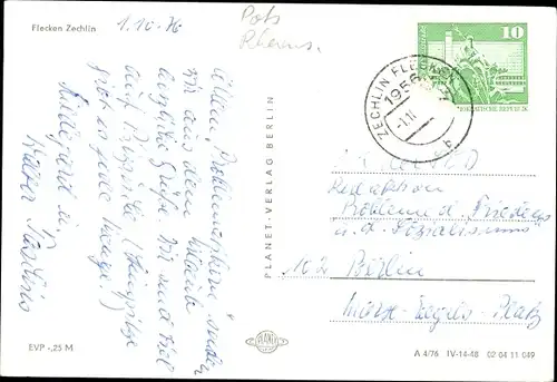 Ak Flecken Zechlin Rheinsberg in Brandenburg, Teilansicht