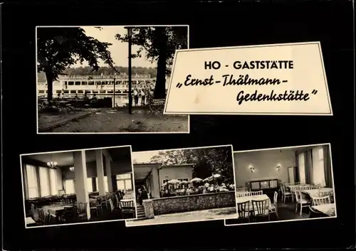 Ak Ziegenhals Niederlehme Königs Wusterhausen, HO Gaststätte Ernst Thälmann Gedenkstätte
