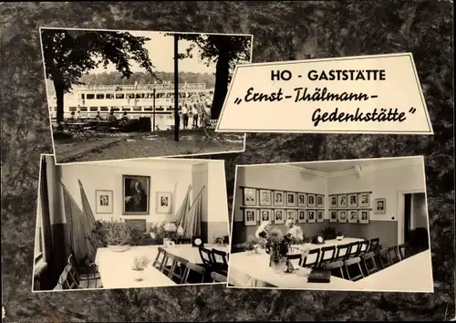 Ak Ziegenhals Niederlehme Königs Wusterhausen, HO Gaststätte Ernst Thälmann Gedenkstätte