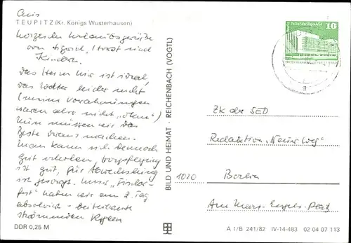 Ak Teupitz in der Mark, Marktplatz, Seepartie, Straße