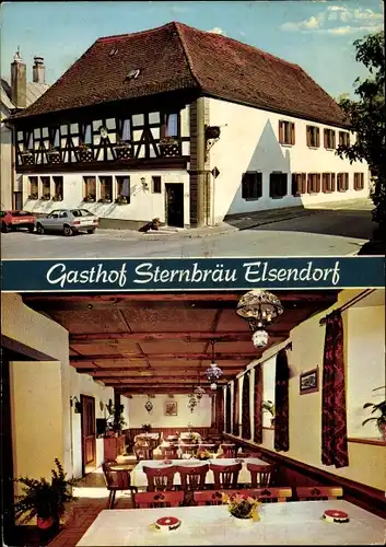 Ak Elsendorf Bayern, Gasthof Sternbräu, Besitzer Georg Lindner