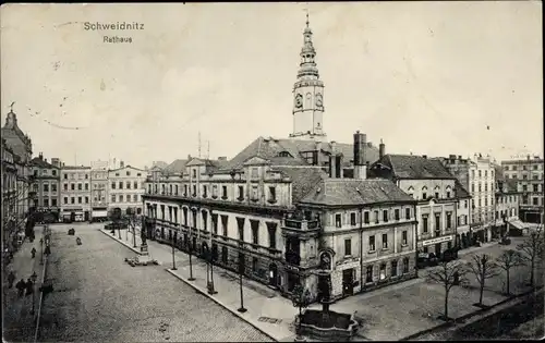 Ak Świdnica Schweidnitz Schlesien, Rathaus