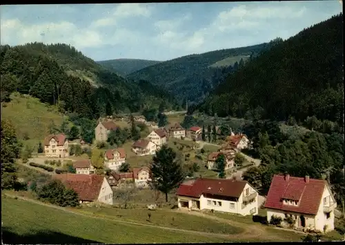 Ak Schönmünzach im Murgtal Baiersbronn im Schwarzwald, Gesamtansicht