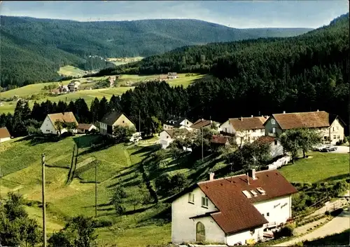 Ak Huzenbach Baiersbronn im Schwarzwald, Blick auf den Ort