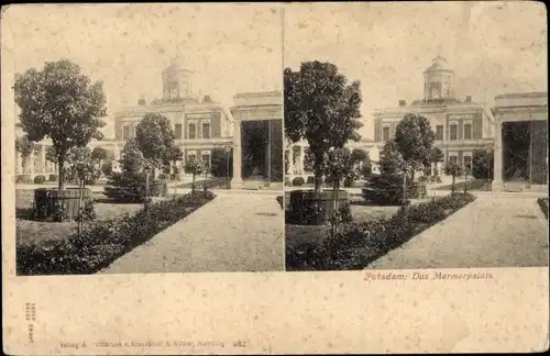 Stereo Ak Potsdam in Brandenburg, Ansicht vom Marmorpalais