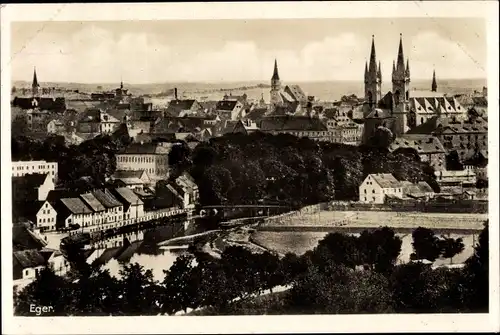 Ak Eger Region Karlsbad, Panorama