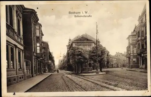 Ak Bochum im Ruhrgebiet, Bahnhofstraße, Zigarrenhaus Becker