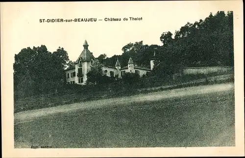 Ak Saint Didier sur Beaujeu Rhône, Chateau de Tholot