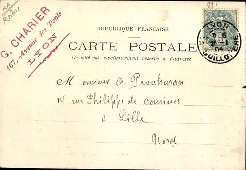 Ak Albigny Rhône, Chateau et Mairie