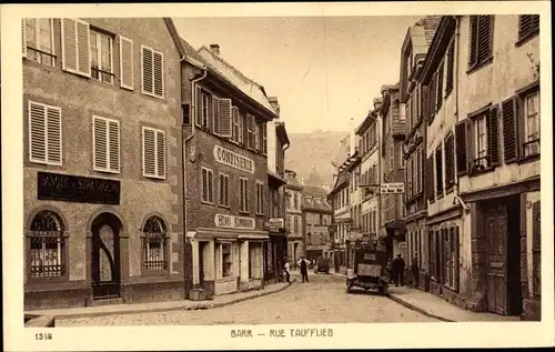 Ak Barr Elsass Bas Rhin, Rue Taufflieb