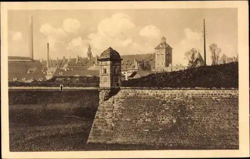 Ak Strasbourg Straßburg Elsass Bas Rhin, Bürgerspital, Hors la porte de l'hopital