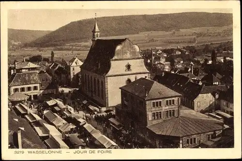 Ak Wasselonne Wasselnheim Elsass Bas Rhin, Jour de Foire