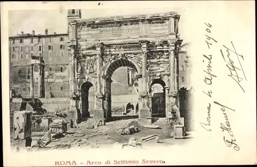 Ak Roma Rom Lazio, Arco di Settimio Severo
