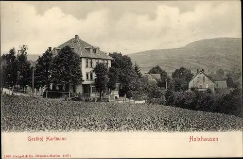 Ak Holzhausen Externsteine Horn Bad Meinberg am Teutoburger Wald, Gasthof Hartmann