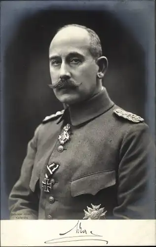 Ak Max von Baden, Portrait, Orden