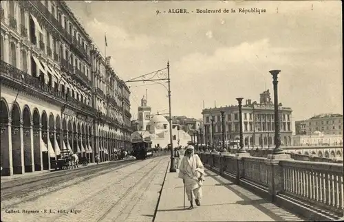 Ak Algier Alger Algerien, Boulevard de la Republique