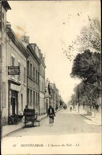 Ak Montélimar Drôme, L'Avenue du Teil
