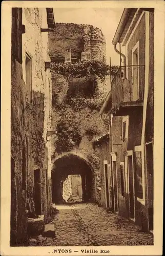 Ak Nyons Drôme, Vieille Rue