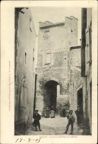 Ak Etoile Drôme, Ancienne Entree du Chateau