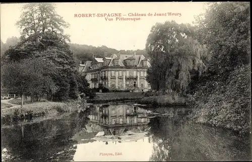 Ak Robert Espagne Lothringen Meuse, Le Chateau de Jeand' Heurs, Vue Pittoresque