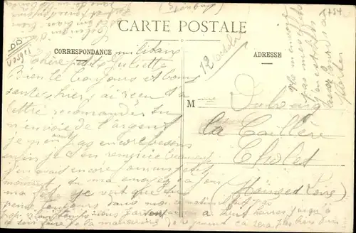 Ak Arches Vosges, Entree de la Papeterie