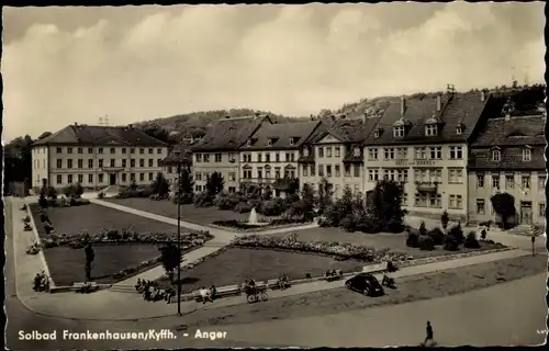 Ak Bad Frankenhausen im Kyffhäuserkreis, Am Anger, Straßenpartie