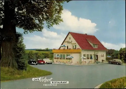 Ak Freienfels Weinbach Mittelhessen, Café Restaurant Volpert