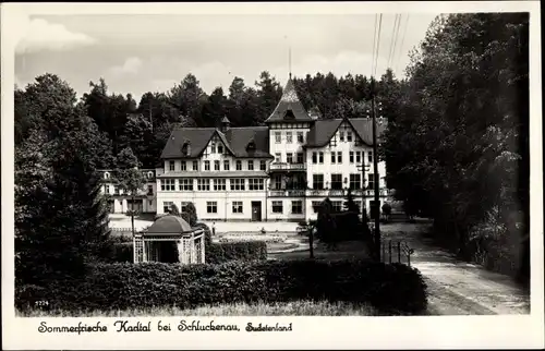 Ak Šluknov Schluckenau Region Aussig, Kurhotel Karltal