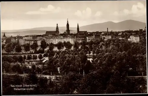 Ak Prudnik Neustadt Oberschlesien, Gesamtansicht