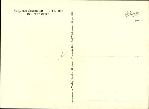 Ak Bad Wörishofen im Unterallgäu, Kurgarten-Gaststätten