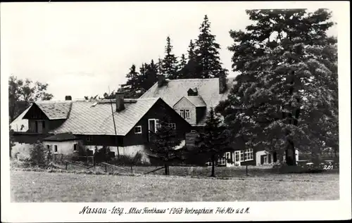 Ak Nassau Frauenstein im Erzgebirge, Altes Forsthaus, FDGB Vertragsheim